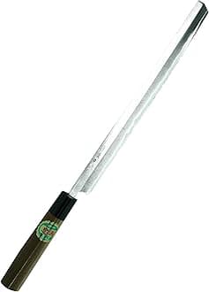 Kitchen Knife, Octopus, Polished Blue Steel No. 1, Walnut Pattern, 9.4 inches (240 mm)