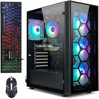STGAubron Gaming PC Desktop Computer, Intel Core i7 up to 3.9GHz, GeForce RTX...