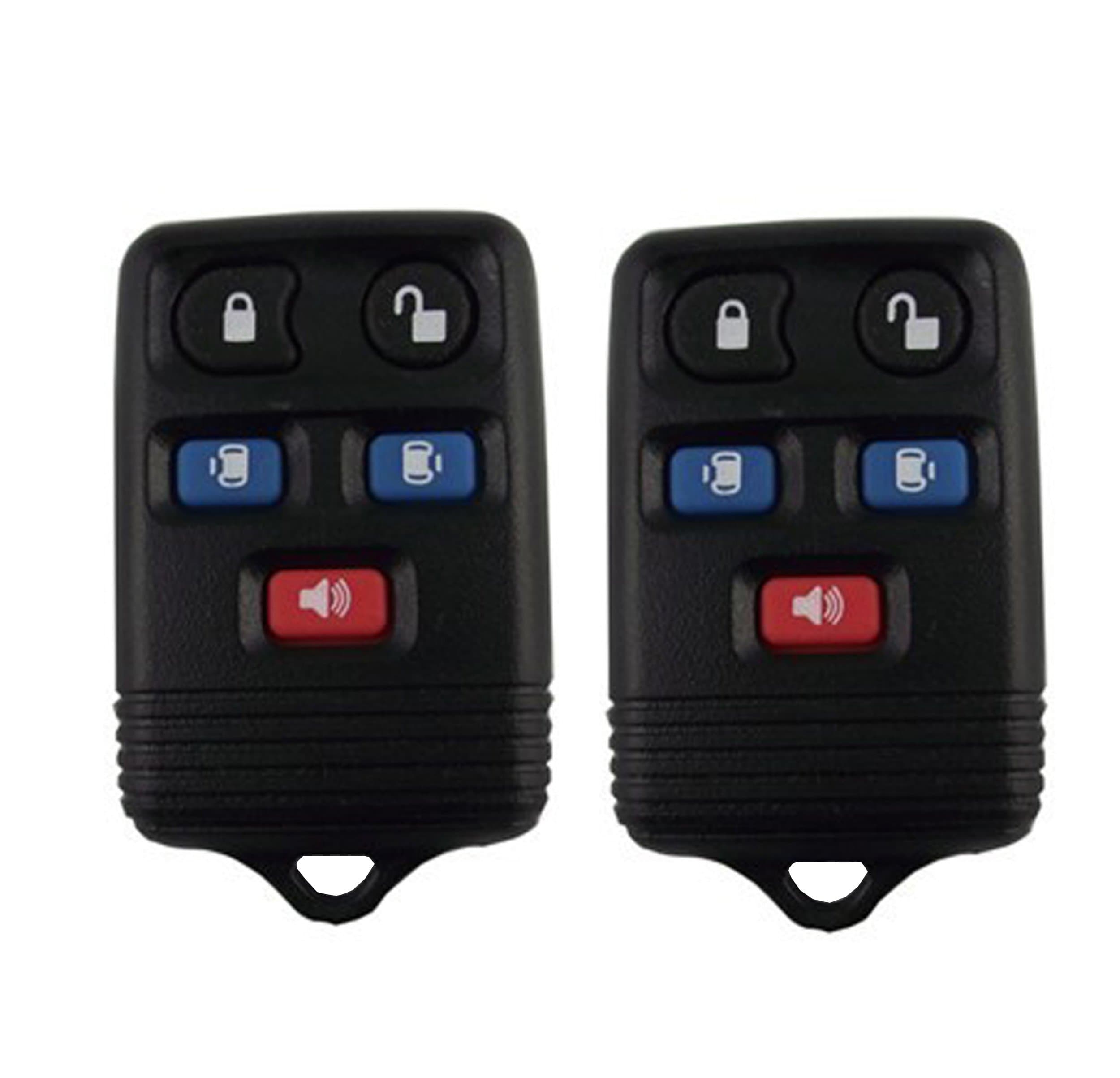 For 199 2000 2001 2002 2003 1999-2003 Ford Windstar New Transmitter 5 Buttons Keyless Entry Remote Key Shell Lot 2pcs No chips Inside