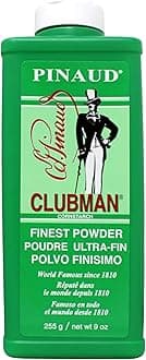 Clubman Pinaud Finest Powder in Flesh, Classic Deodorizing Powder for Men, Protection Against Sweat and Body Odor, 9 oz (Pack of 6)