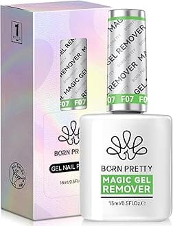 Born Pretty Gel Nail Polish Remover, HEMA&TPO FREE,Quickly Remove Nail Polish in 2-5 Minutes,No Need for Foil Soaking Or Wrapping