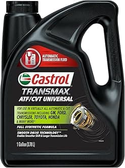 Castrol Transmax ATF/CVT Universal Automatic Transmission Fluid, 1 Gallon, Red, 128 Fl Oz (Pack of 1)