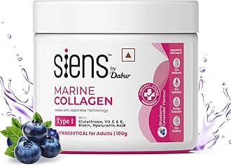 - Hydrolyzed Marine Collagen-100g | Made with Japanese technology | Supplement for Women | For Skin Radiance & Hydration | Blueberry Lavender Flavour, Powder