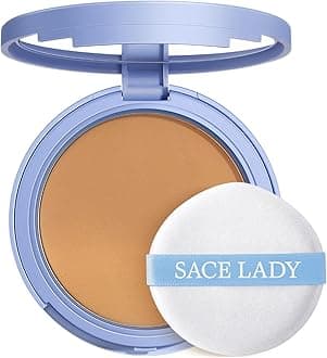SACE LADY Face Powder Waterproof Sets Makeup, Controls Shine, Smooth Fine Lines for Flawless Lightweight Finish, Long Lasting Matte Compact Setting Powder Cosmetics Cruelty-free, 0.35oz