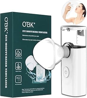 OTBK Nano Mist Eye and Face Humidifier, Dry Eye Steam Therapy, Cold Mist Therapy, Hot Compress with Heated Water, Convenient to Use, Easy to Carry