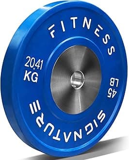 2" Olympic Competition Bumper Plate with Steel Hub for Strength Training and Powerlifting - Minimal Bounce