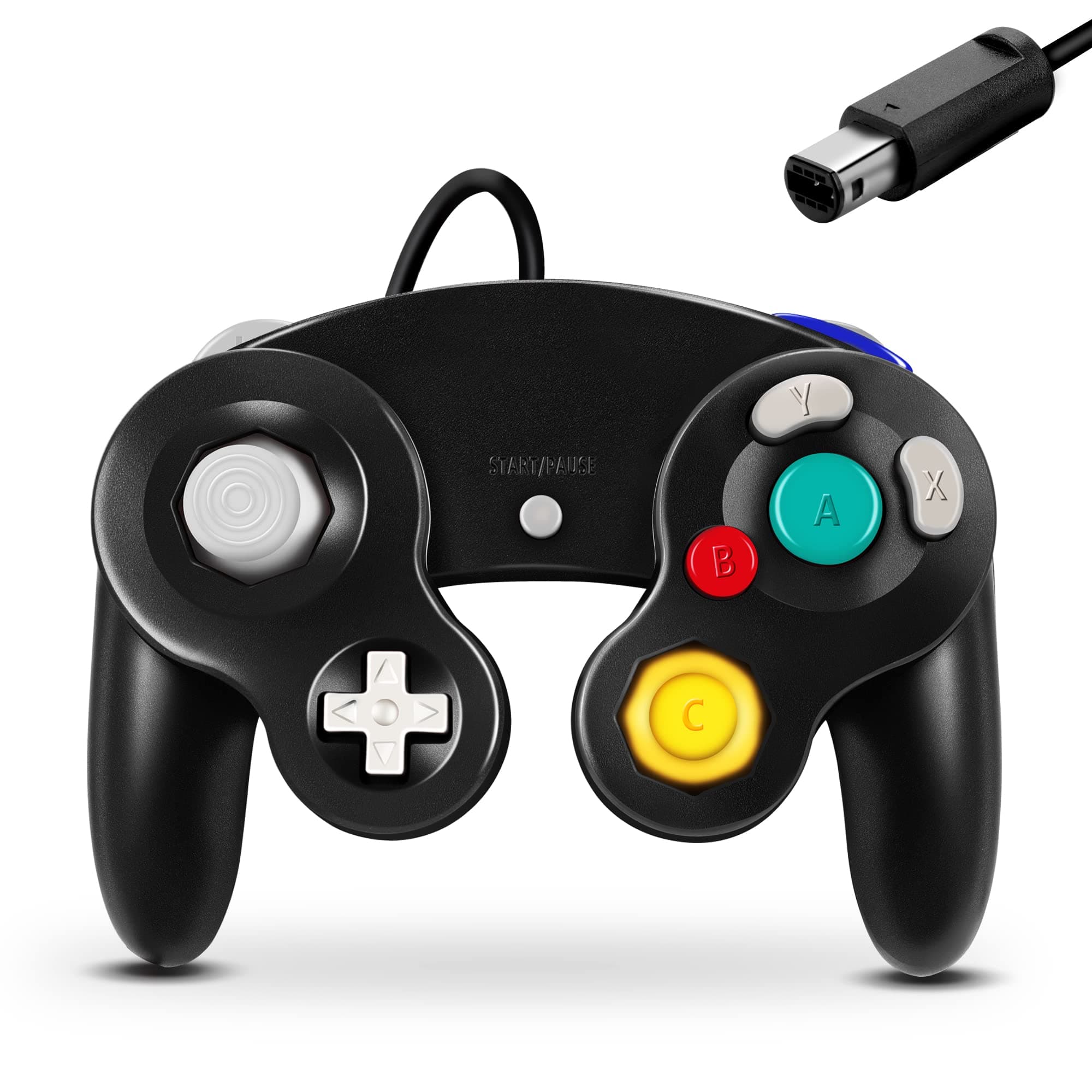 Gamecube Controller, Classic Wired Controller for Wii Nintendo Gamecube (Black)