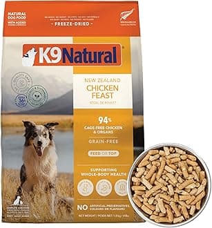 - K9 Natural - Grain Free Freeze Dried Dog Food - Chicken, 4lb