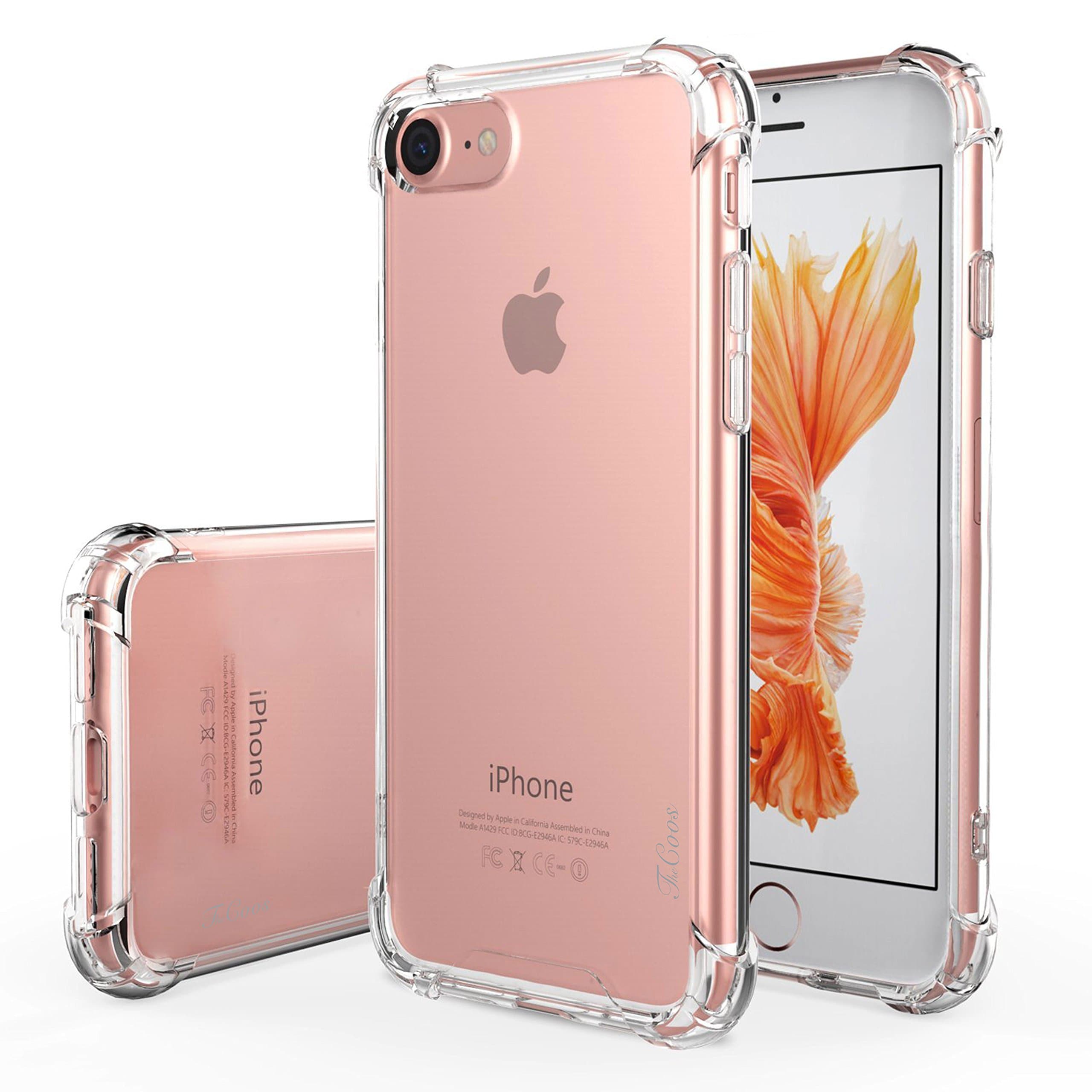 TheCoos iPhone 8 iPhone 7 Case Shock-Absorption Bumper Cover Anti-Scratch Clear