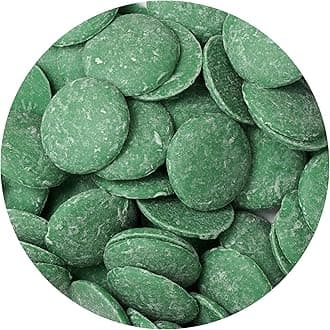 Green Chocolate Melting Wafers, 2lb Bulk Bag, Green Chocolate, Green Candy, Melting Chocolate Candy Discs For Baking, Dipping, Decorating, Bulk Chocolate Bag - The Hampton Popcorn & Candy Company