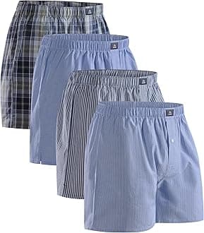 Men's 100% Cotton Woven Boxers (4 & 6-Pack) – Loose Fit, Breathable & Lightweight Comfort