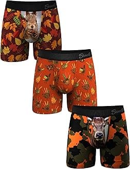 Shinesty Hammock Support Mens Pouch Underwear | Boxer Briefs with Fly | 3 Pack