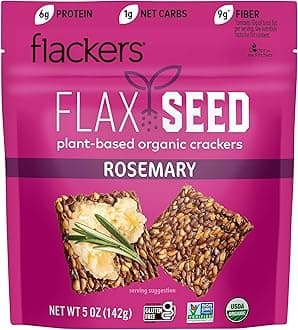 Doctor In The Kitchen - Flackers Flax Seed Crackers Rosemary 5 Oz. 135950