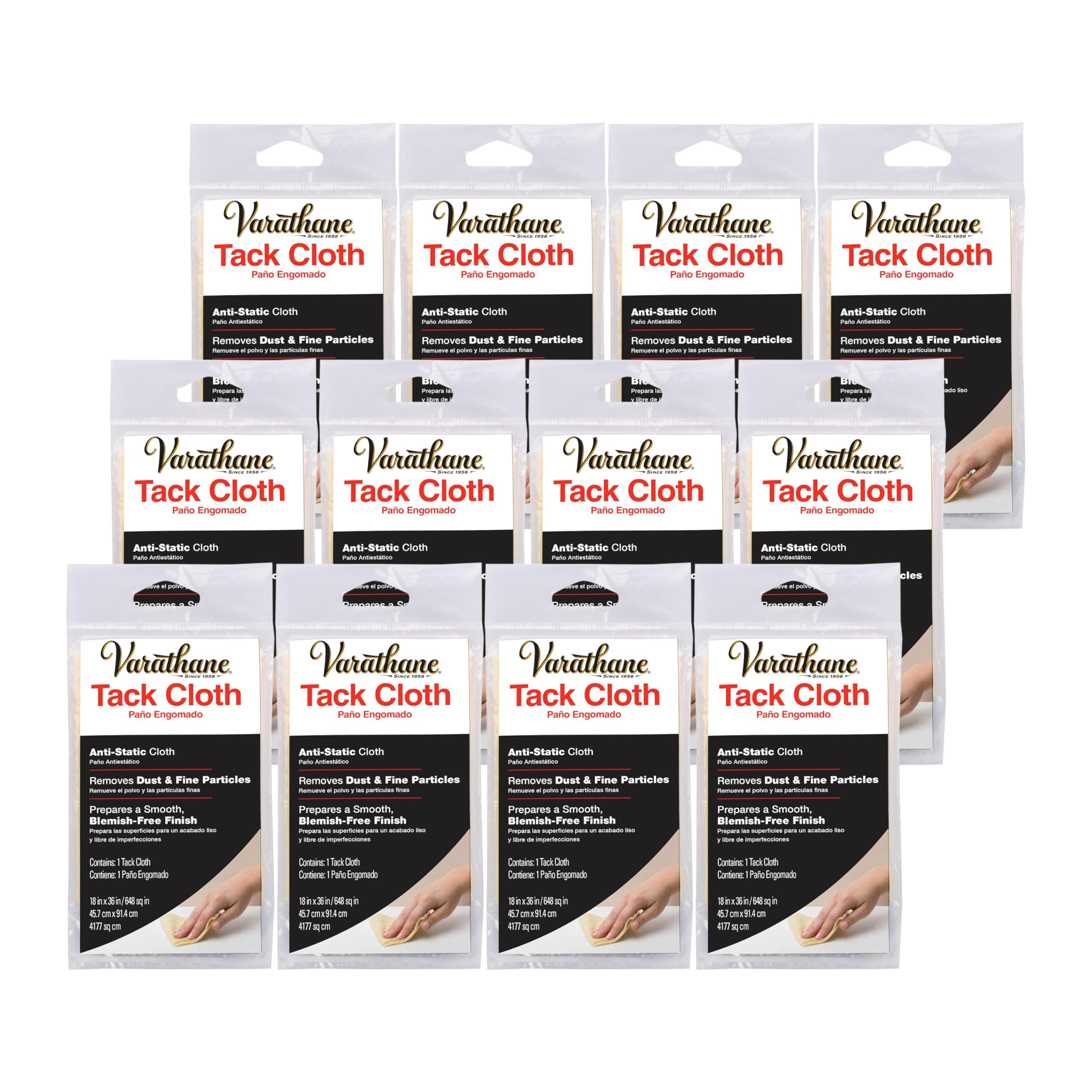 Tack Cloth, 12 Pack