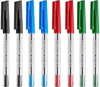 Medium 0.5mm 430 M Stick Ballpoint Pens Writing Pen Smooth (Multicolor)