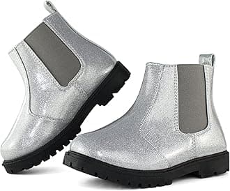 TobfisGirl's Fashion Glitter Chelsea Boot Ankle Boots(Toddler/Little Kid/Big Kid)