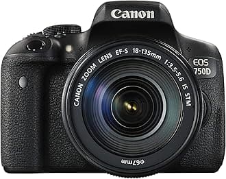 Canon EOS 750D Digital SLR Camera with 18 - 135 mm Lens (Renewed)