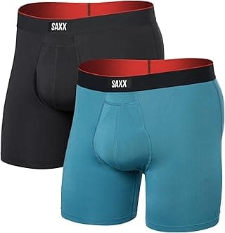 Men's Multi-Sport Mesh Boxer Brief Fly 2 Pack