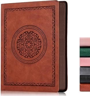 2026 Leather Vintage Journal Notebook,300 Pages,Leather Softcover Lined Journal Notebooks for Women Men,Notebook Journals for Writing Travel,Business,Office,7.1'' X 9.8''