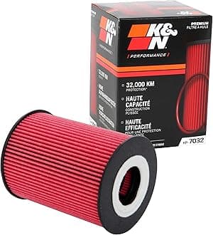 K&N Premium Oil Filter: 20,000 Mile Engine Protection, High Capacity/High Efficiency: Compatible with 2006-2020 PORSCHE/BMW (911, Cayenne, Macan, Panamera, Carrera, GT3, Turbo, M5, M6), HP-7032
