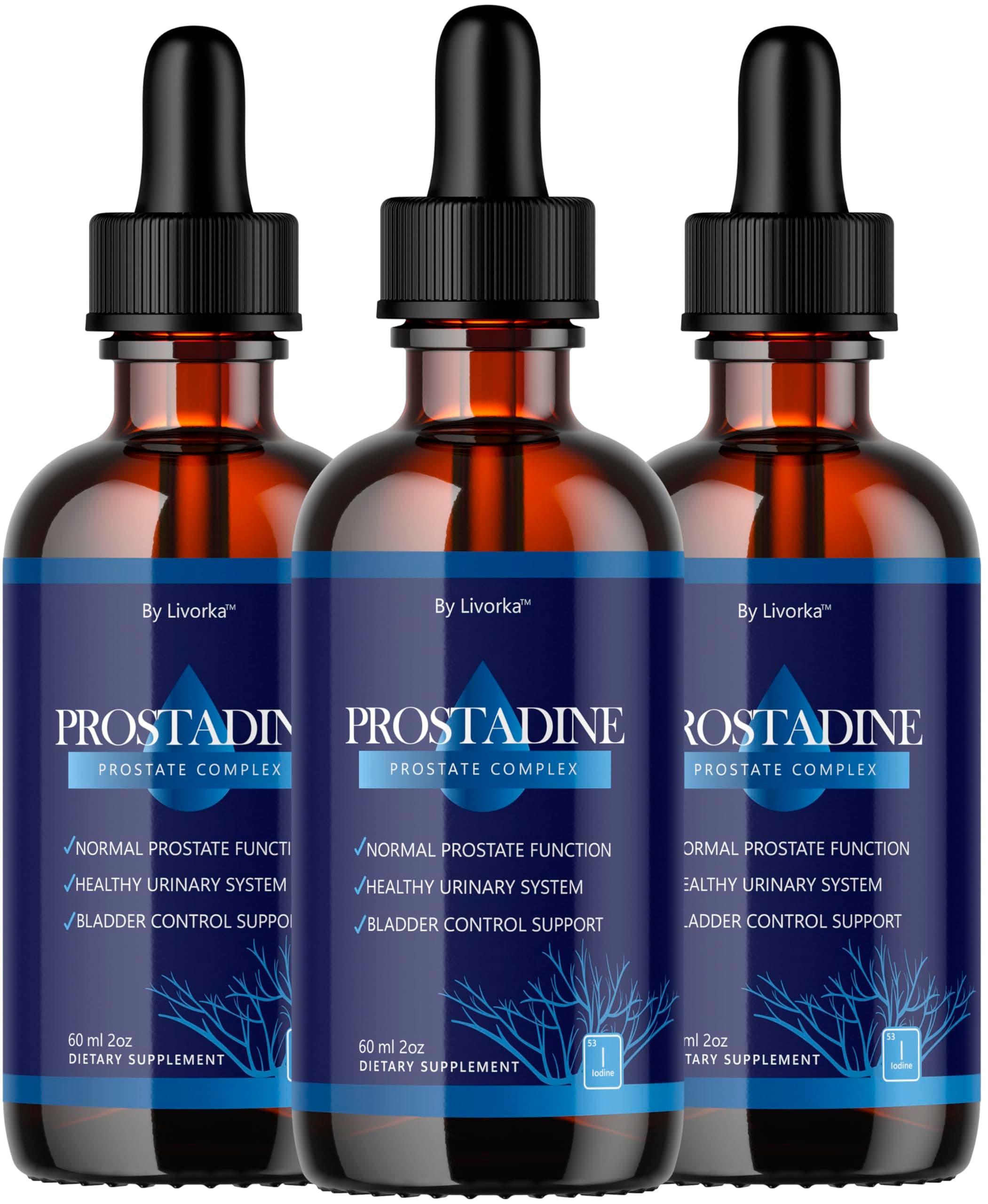 (3 Pack) Prostadine Drops - Official Drop Formula Prostadine for Men, Prostadine Reviews, Prostadine Supplement, Prostadine Natural Liquid Support, Prostadine Drop Formula, 3 Bottles for 3 Months