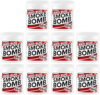 16g Bed Bug Smoke Bomb Fogger Fumigator | Kills Bedbugs | Professional Strength Product (10)