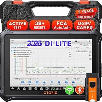 – D1 Lite OBD2 Scanner, [2 Years Free Update] 2026 with Bi-Directional Control Scan Tool, All System Diagnostics, 38+ Functions, Oil Reset, EPB, SAS, BMS, ABS Bleeding, Auto VIN, FCA SGW