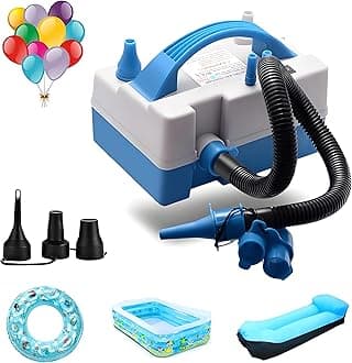 Electric Balloon Pump,Portable Dual Nozzle Electric Balloon Inflator/Blower with Multipurpose Hose Extension,for Party Decoration