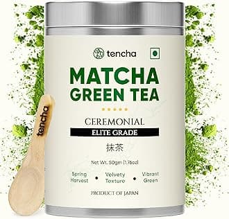 Ceremonial Elite Grade Matcha Green Tea | 100% First Harvest | Japanese Matcha Powder | Vibrant Green, Smooth & Velvety | Spring Harvest | 50g