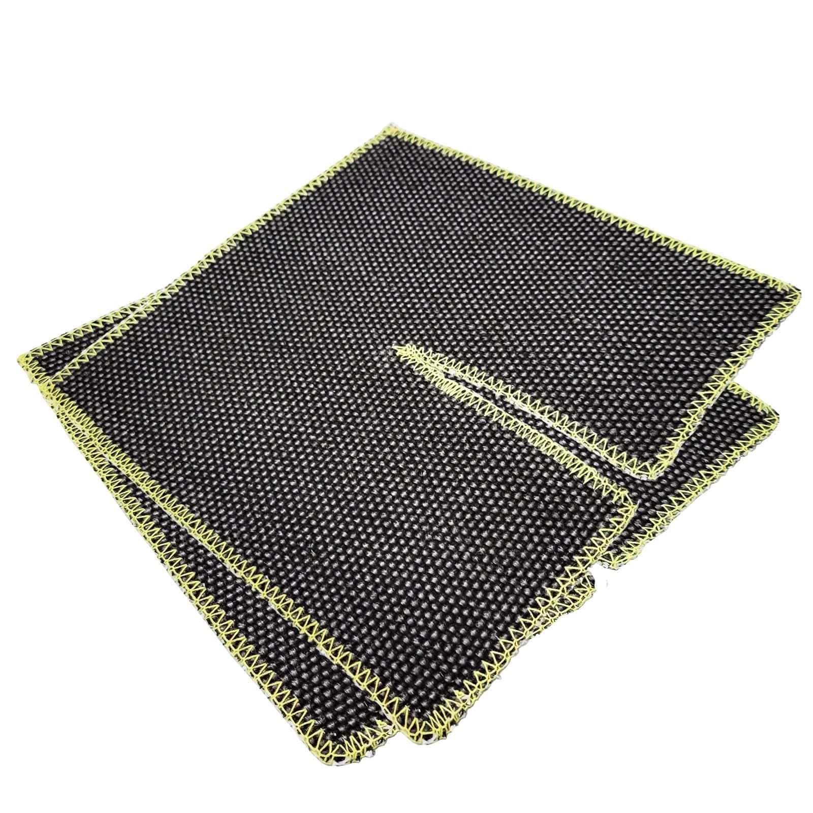 2 Pcs Soldering Mat Plumbers Brazing Pad Wrap Around Pipe Design for Heat Insulation Flame Retardant Welding Protection 25x25cm Each