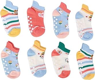 Girls Clubs Cotton Anti Slip Grip Socks for Kids Boys & Girls (Assorted Random Designs)
