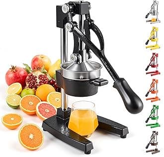 Commercial Grade CitrUS Juicer Hand Press Manual Fruit Juice Squeezer Orange Lemon Pomegranate Black, Assorted, Co-Z 0003