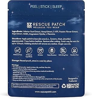 Sleep Patches for Adults Extra Strength – Natural Sleeping Patch, Melatonin-Free Patch for Relaxation & Restful Night – Long-Lasting Formula