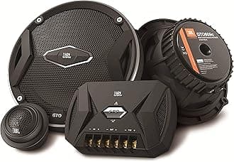 Car GTO 609C 6.5 Inch 2-Way Component Speaker System Including x2 Midrange Speakers and x2 Tweeters - Black