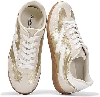 Project Cloud Sneakers for Women - Lace-Up Shoes for Women Trendy Women Sneakers with Memory Foam Insole Women's Fashion Sneakers Non-Slip Womens Shoes (Irita)