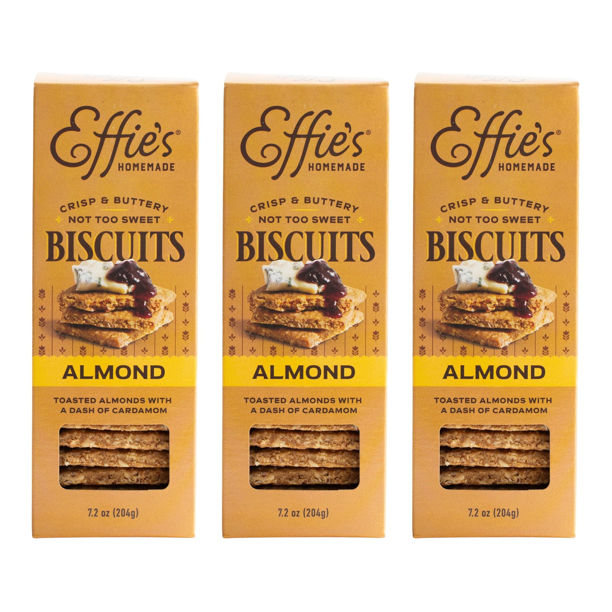 Effie's Homemade Biscuits - Almond - 3 Pack