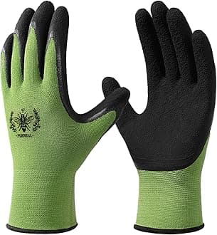 Gardening Gloves for Women Men - 6/3 Pairs Garden Gloves with Grip, Latex Coated Working Glove, Medium Size