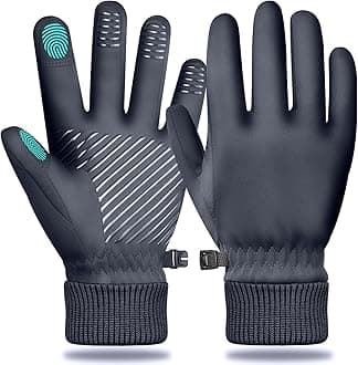 Winter Gloves for Women Men: Water Resistant Thermal Gloves for Running, Cold Weather Touchscreen Gloves for Snow