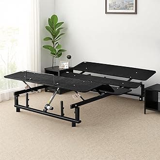 Adjustable Bed Frame with Head and Foot Incline, Zero Gravity King Adjustable Bed Frame, Wireless Remote, Whisper Quiet Durable Motor