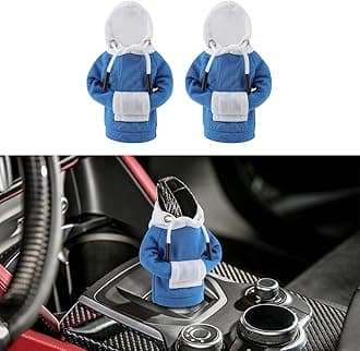 Kutyun 2PCS Universal Gear Shift Cover, Funny Shifter Hoodie, Car Shifter Stick Protector Decoration for Most Car Gear Shift Levers