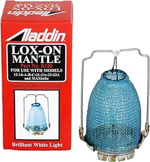 Aladdin R150 Lox-on Oil Lamp Mantle for Brighter and Cleaner Light