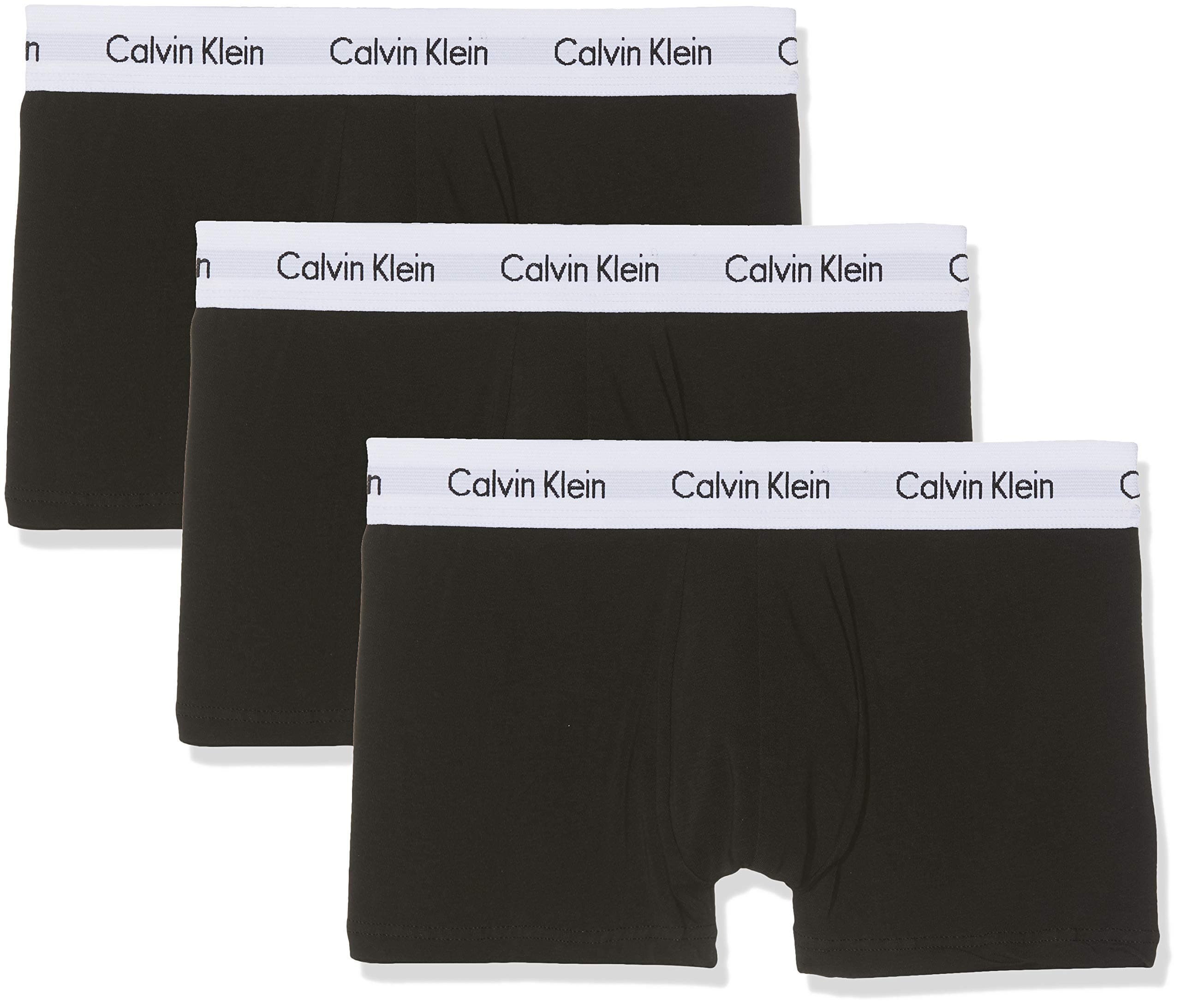 Men's 3 Pack Low Rise Trunks - Cotton Stretch Boxers