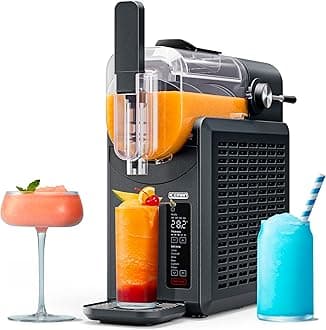 Iceman Slush-Ease Slushie Machine, Frozen Drink Maker & Slushy Machine with 5 Presets + Custom Option, Easy-Dispensing Lever for Frozen Margaritas, Frappes, and Slushies - Black