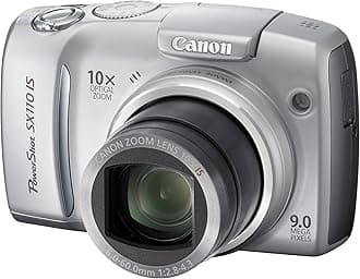 Canon Powershot SX110IS 9MP Digital Camera with 10x Optical Image Stabilized Zoom (Silver)