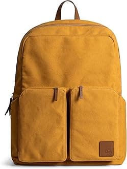 Field Backpack | Casual Laptop Bag with Luggage Sleeve | Unisex Travel Backpack | Made of Durable Canvas Material | Zippered Compartments with Pockets