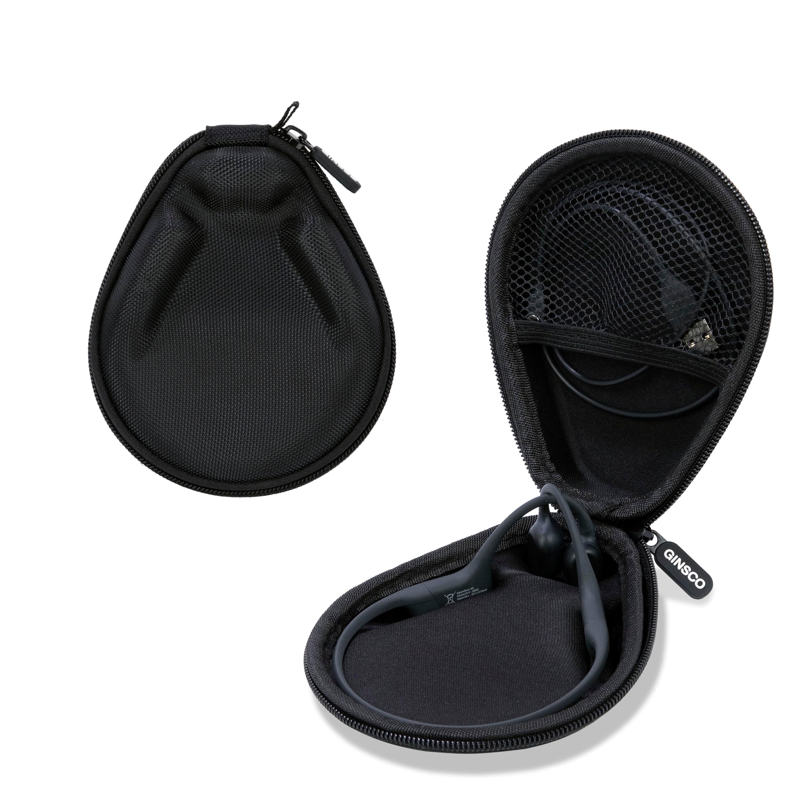 Universal Bone Conduction Headphone Case Compatible with SHOKZ New OpenRun Pro 2/Pro 2 Mini/OpenRun/OpenSwim Open-Ear Sport Headphones, Compatible with MRYTKY/BAICLUD/CXK/Ogogrs etc (Black)