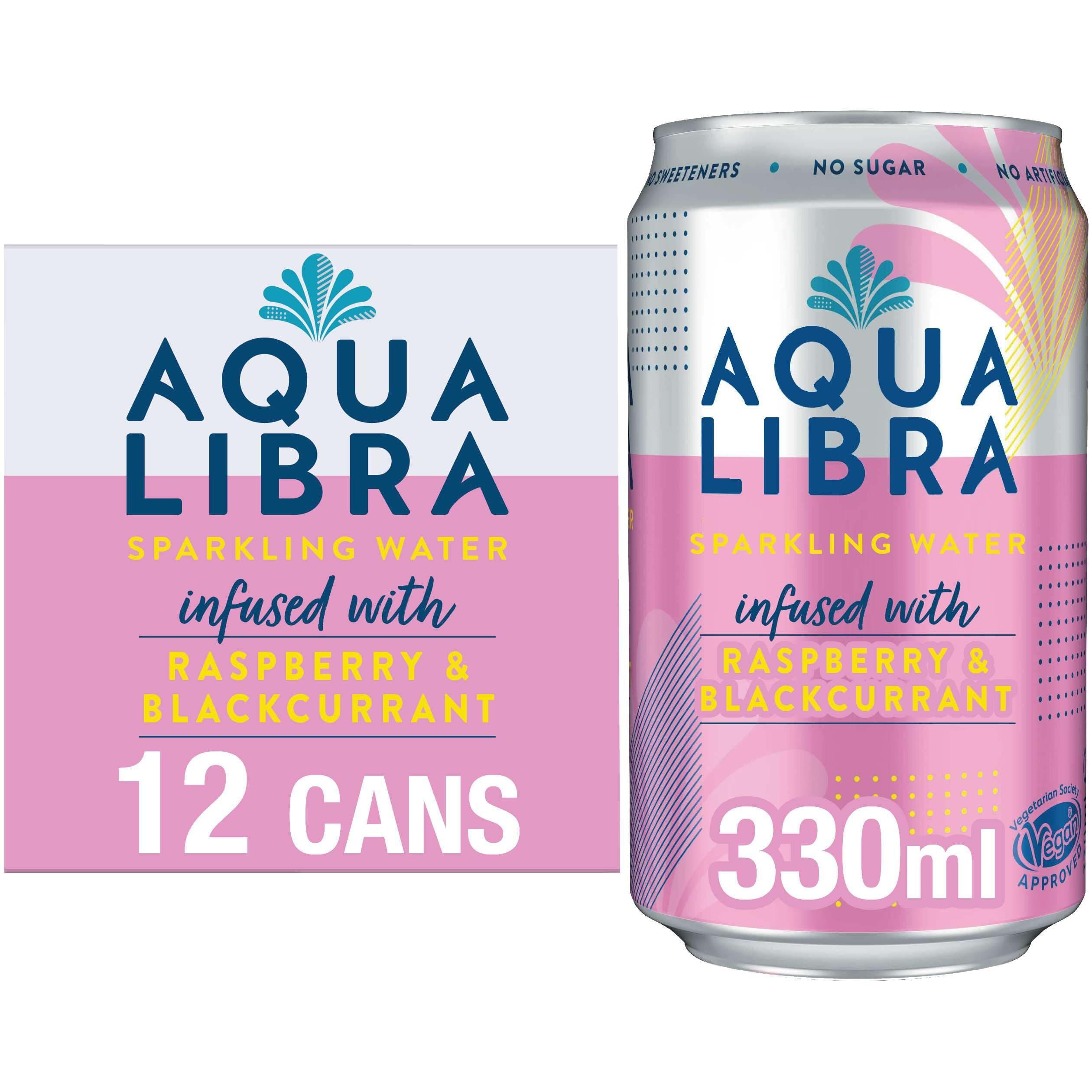 Aqua Libra - Raspberry & Blackcurrant Infused Sparkling Water