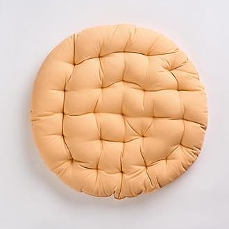 SKANDA FAB Premium Cotton Floor Seating Cushion | Luxurious Comfort & Microfiber Fill 60X60 CM Large Size for Meditation | Floor Cushions | Pooja | Living Room | Pets | Outdoor Peach Fuzz Pack of 1