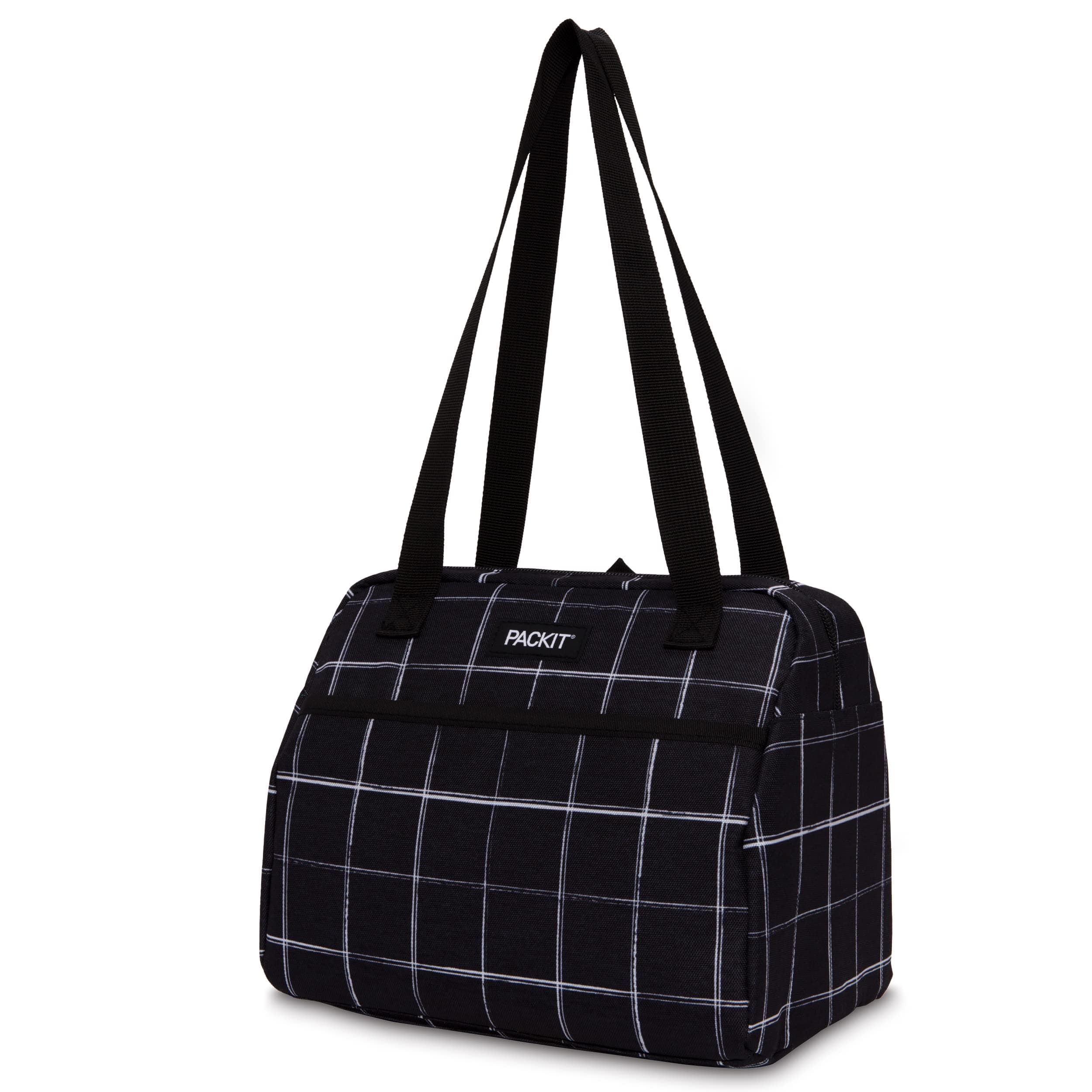 Lunch Bag Freezable Hampton Black Grid