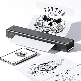 Tattoo Stencil Printer, Bluetooth Thermal Tattoo Printer,Compatible with Phone/Tablet/PC, Tattoo Supplies for Tattoo Artist & Beginners, GrayCarbonfree Certified